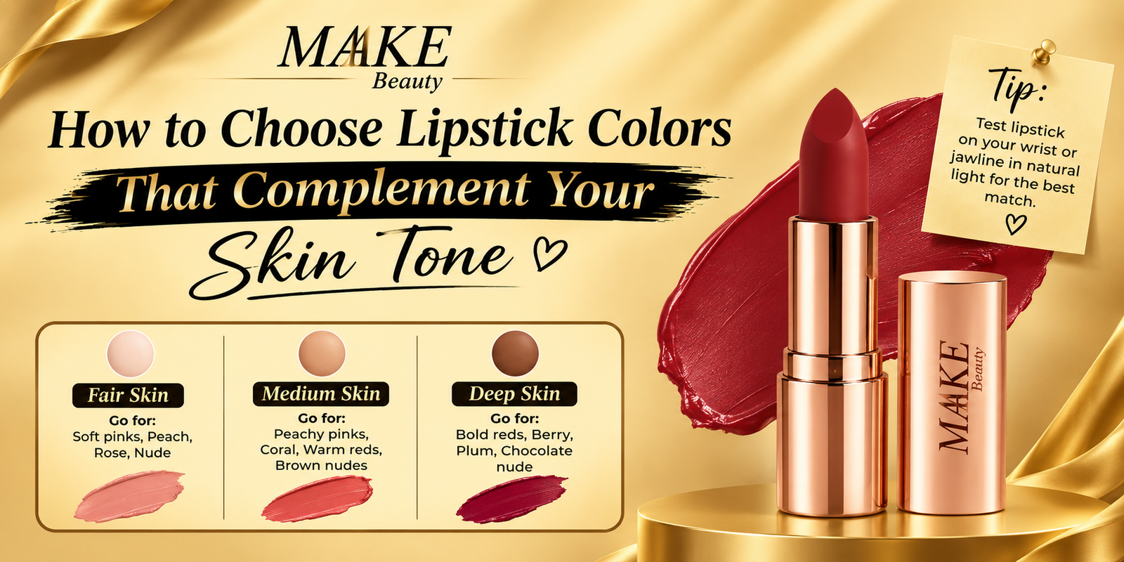How to Choose Lipstick Colours That Complement Your Skin Tone