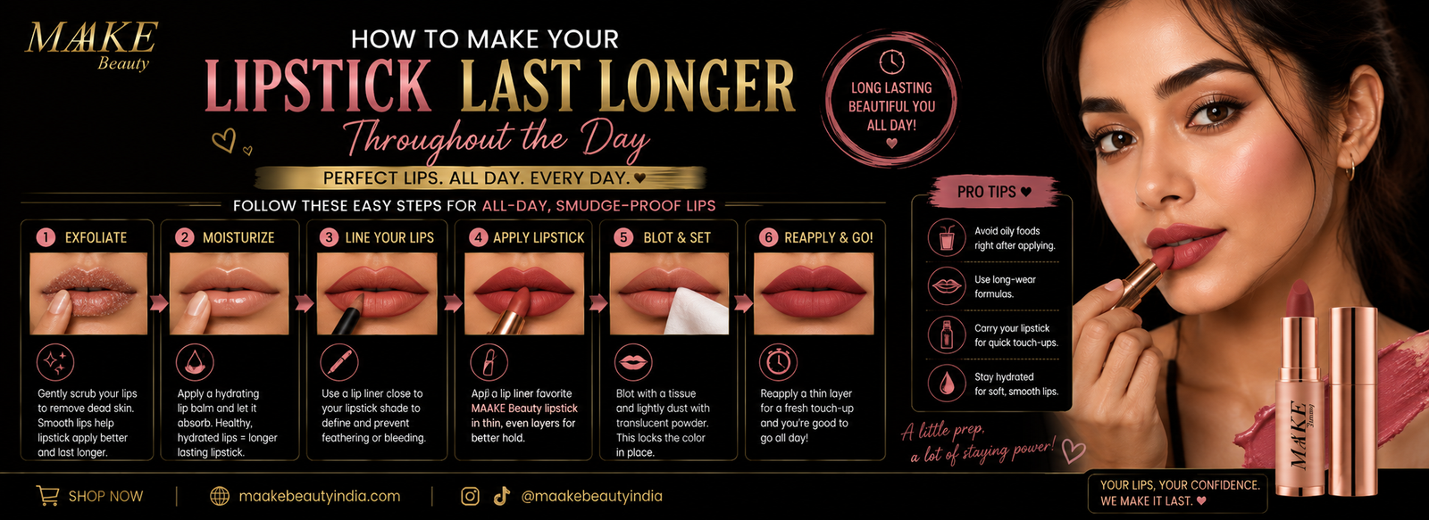 How to Make Your Lipstick Last Longer Throughout the Day